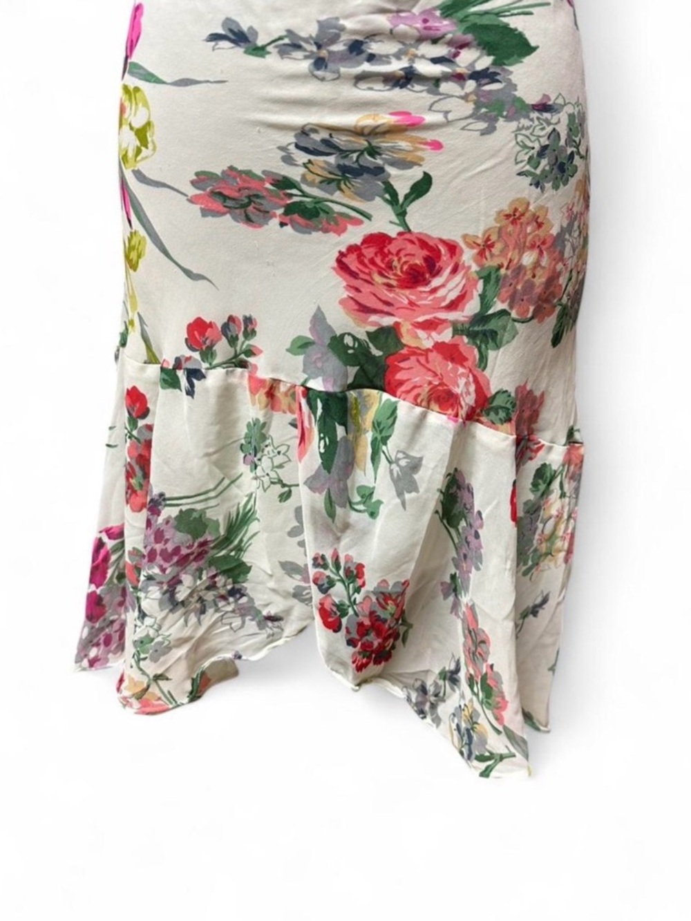 Y2K Floral Cowl Neck Midi Dress  Fairycore Cottagecore Soft Girl Spring Dress S - Picture 3 of 8